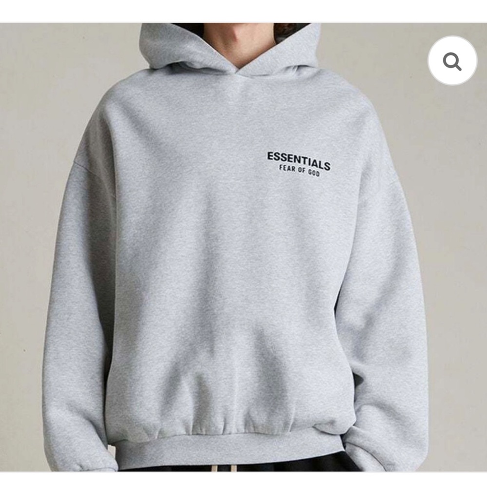 Fear of God Essentials Heather Gray Hoodie